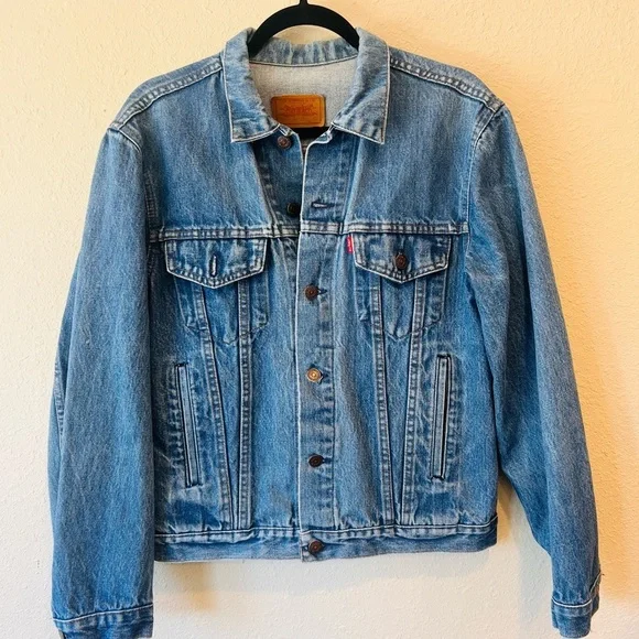 Rare 1980s Type 3 Levi’s Trucker Jacket Made in France Custom Upcycled Size 40 - Picture 8 of 10